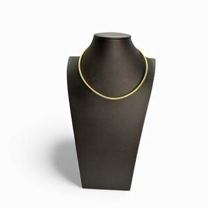 Vintage JS Signed Gold Tone Torque Necklace